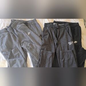 4 Pair Youth Athletic Sweats/Pants Reebok Nike Adidas